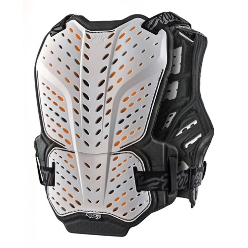 TLD 24.1 ROCKFIGHT CE D30 CHEST PROTECTOR WHITE