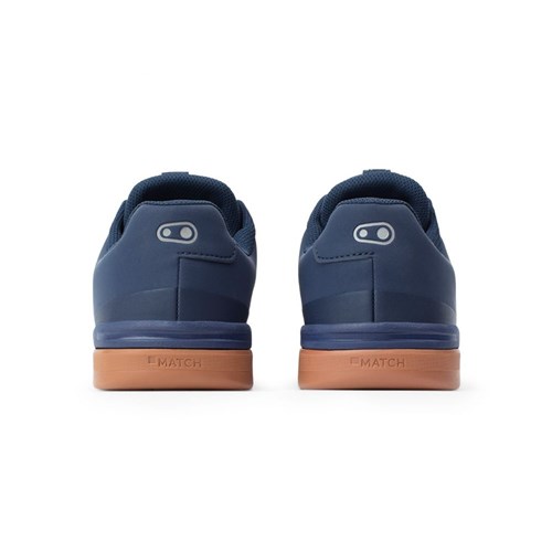 CB SHOES STAMP LACE NAVY / SILVER FLAT