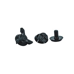 TLD 25.1 SE5 VISOR SCREW SET SIDE BLACK PLASTIC 3 PACK