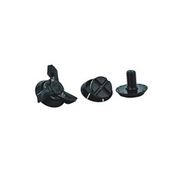 TLD 24.1 SE5 VISOR SCREW SET SIDE BLACK PLASTIC 3 PACK