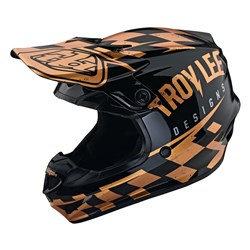 TLD 24.1 SE4 POLY YTH HELMET MIPS RACE SHOP BLACK / GOLD Y-MED