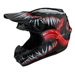 TLD SE4 POLY YTH HELMET LE VENOM BLACK Y-MED