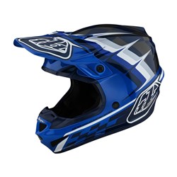 TLD SE4 POLY YTH HELMET WARPED BLUE Y-MED