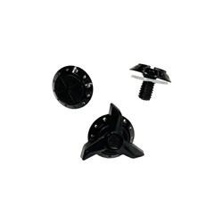 TLD 25.1 D4 / STAGE VISOR SCREW SET BLACK 3 PACK