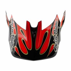 TLD 26.1 D4 VISOR OVERSPRAY WHITE / RED OSFA