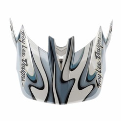 TLD 26.1 D4 VISOR TORCHED WHITE / SILVER OSFA