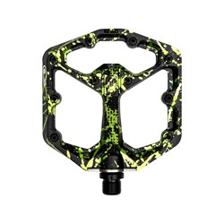 CRANKBROTHERS PEDAL STAMP 7 SMALL LTD EDITION SPLATTER GREEN