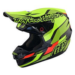 TLD SE5 CARBON HELMET OMEGA BLACK / FLO YELLOW MED