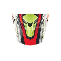 TLD 25.2 SE5 VISOR STRIPES BLACK / INFRA RED OSFA