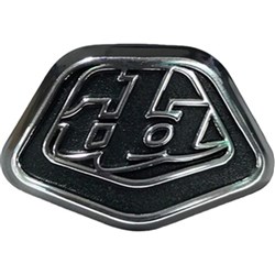 TLD SE4 FRONT CHINBAR BADGE TLD BADGE BLACK / SILVER