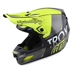 TLD SE5 COMPOSITE HELMET QUALIFIER GLO YELLOW / BLACK XLG