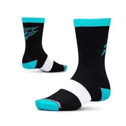 RIDE CONCEPTS YOUTH SOCK RIDE EVERY DAY BLACK / AQUA L