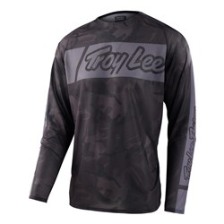 TLD SE PRO AIR JERSEY VOX CAMO BLACK / GREY SML