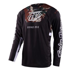 TLD GP PRO JERSEY BLENDS CAMO BLACK / GREEN XLG