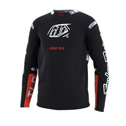 TLD GP PRO YTH JERSEY BLENDS CAMO BLACK / WHITE Y-XSM