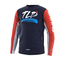 TLD GP PRO YTH JERSEY PARTICAL NAVY / ORANGE Y-XSM