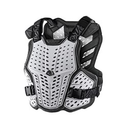 TLD 25.1 YTH ROCKFIGHT CHEST PROTECTOR WHITE YOUTH Y-OSFM