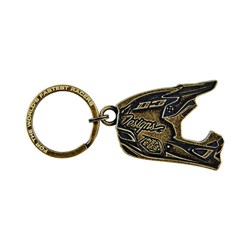TLD S16 D3 HELMET KEYCHAIN ANTIQUE BRASS