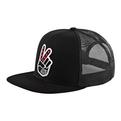 TLD 23 PEACE OUT TRUCKER HAT BLACK OSFA