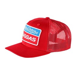 TLD GASGAS CURVED STOCK HAT RED OSFA