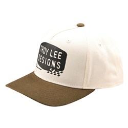TLD 25.1 STAMP CURVED HAT VINTAGE WHITE / OLIVE OSFA