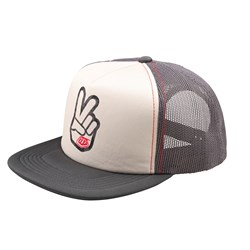 TLD 25.1 PEACE OUT TRUCKER HAT VINTAGE WHITE / CARBON OSFA