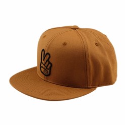 TLD 26.1 FLAT BILL SNAP HAT PEACE SIENNA OSFA