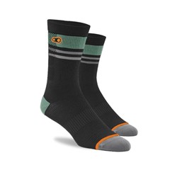 CRANKBROTHERS SOCK ICON MTB SOCK BLACK / ORANGE / SML /MED