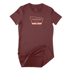 CRANKBROTHERS WMNS TEE CAMP BURGANDY W-SML