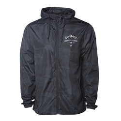 CRANKBROTHERS WINDBREAKER BLACK CAMO MOUNTAIN GRAPHIC LGE