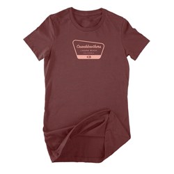 CRANKBROTHERS WMNS TEE CAMP BURGANDY SML