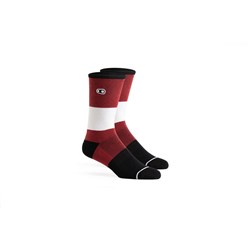 CRANKBROTHERS SOCK ICON MTB CASUAL RED / WHITE SML / MED
