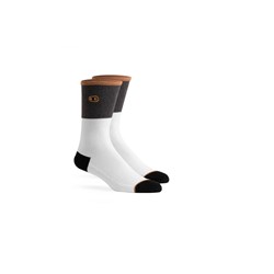 CRANKBROTHERS SOCK ICON MTB CASUAL WHITE / GREY SML / MED