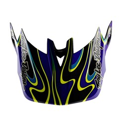 TLD 25.1 D4 VISOR TORCHED BLACK / PURPLE OSFA
