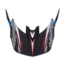 TLD 22S D4 CARBON VISOR LINES BLACK / RED