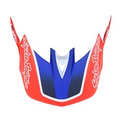 TLD 22S D4 COMPOSITE VISOR QUALIFIER WHITE / BLUE