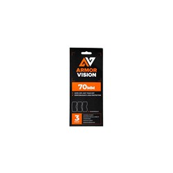 ARMOR VISION 70MM LENS PROTECTOR CLEAR (PACK OF 3)