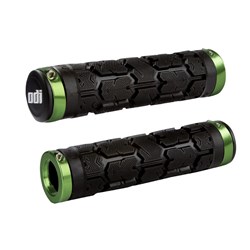 ODI MTB ROGUE LOCK ON GRIP BLACK / GREEN CLAMPS