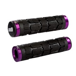 ODI MTB ROGUE LOCK ON GRIP BLACK / PURPLE CLAMP