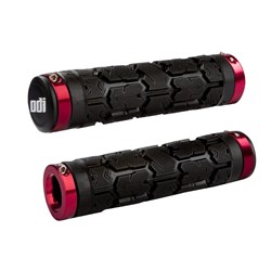 ODI MTB ROGUE LOCK ON GRIP BLACK / RED CLAMPS