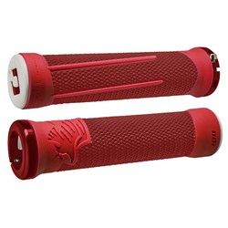 ODI MTB BMX AG-2 SIGNATURE LOCK ON GRIP 135MM GWIN RED / FIRE RED