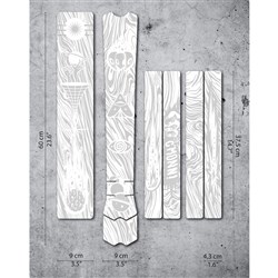 DYEDBRO FRAME PROTECTION WRAP KAOS WHITE GLOSS