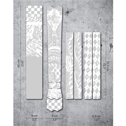 DYEDBRO FRAME PROTECTION WRAP SURFS UP WHITE GLOSS