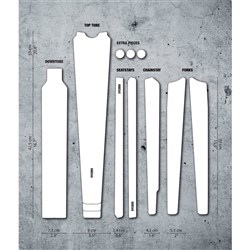 DYEDBRO FRAME PROTECTION WRAP GRAVEL CLEAR MATTE BLACK