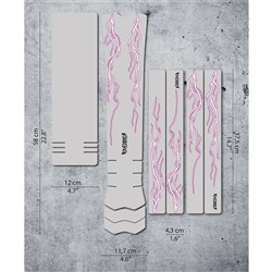 DYEDBRO FRAME PROTECTION WRAP E-MTB LIGHTNING PINK