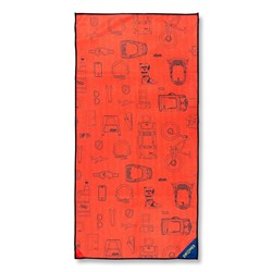 DRITIMES X ALBEK GYM TOWEL 80CM X 40CM BLACK / ORANGE