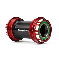 ENDURO BKS-0230 STAINLESS ANGULAR EXTERNAL THREADED BB T47 & SHIMANO-RED