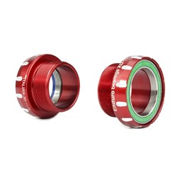 ENDURO BKS-0442 STAINLESS ANGULAR ITALIAN THREADED BB 30MM - RED