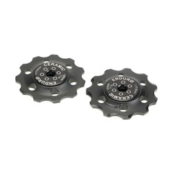 ENDURO BKCJ-0205 11T ZERO CERAMIC HYBRID BRNG PULLEYS SHIMANO 11SP - BLK
