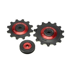 ENDURO BKCJ-0500 12/14T XD15 CERAMIC BRNG PULLEYS SRAM EAGLE 12SP - RED